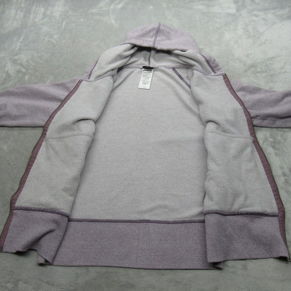 Patagonia Hoodie Womens Small Light Purple Thumbholes Full Zip Cloud Stack - Picture 3 of 16